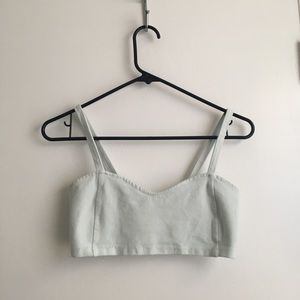 LIGHT BLUE BRANDY MELVILLE CROP TOP/ BRALET